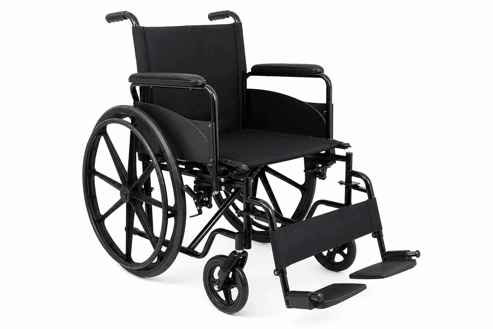Standard wheelchair available for rental from SafeCare Rental